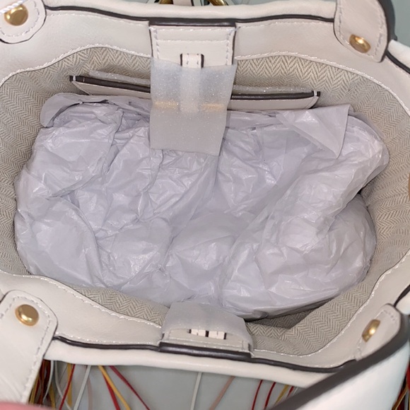 NWT Tory Burch Miller Fringe Mini Bucket Bag - Picture 4 of 9